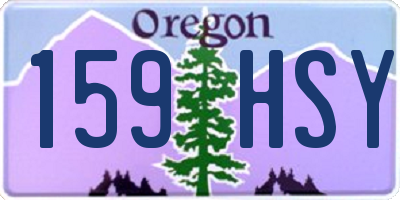 OR license plate 159HSY