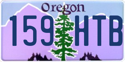 OR license plate 159HTB