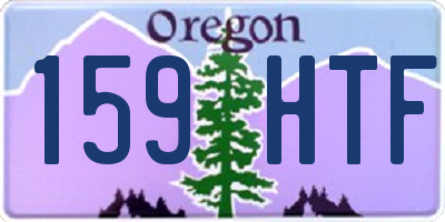 OR license plate 159HTF