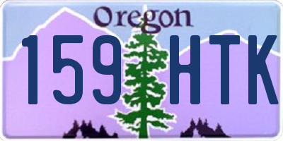 OR license plate 159HTK