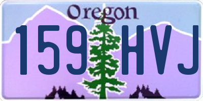 OR license plate 159HVJ