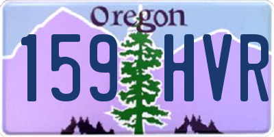 OR license plate 159HVR
