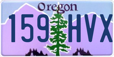 OR license plate 159HVX