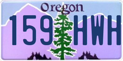 OR license plate 159HWH