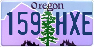 OR license plate 159HXE