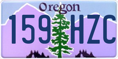 OR license plate 159HZC
