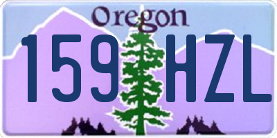 OR license plate 159HZL