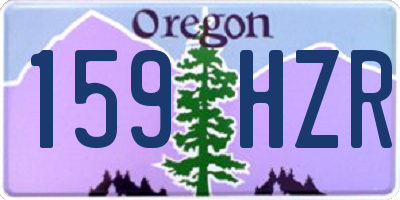 OR license plate 159HZR