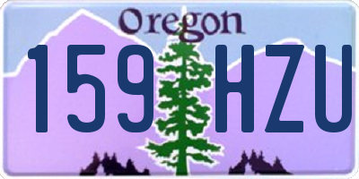 OR license plate 159HZU