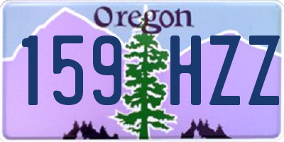OR license plate 159HZZ