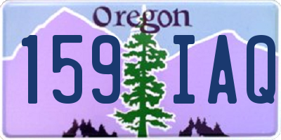 OR license plate 159IAQ
