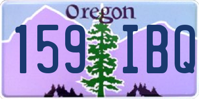 OR license plate 159IBQ