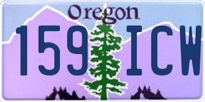 OR license plate 159ICW