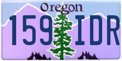 OR license plate 159IDR