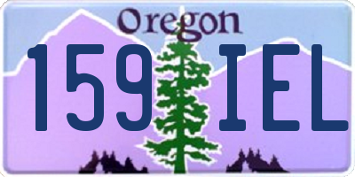OR license plate 159IEL