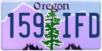 OR license plate 159IFD