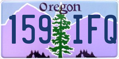 OR license plate 159IFQ