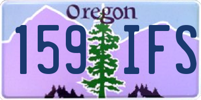OR license plate 159IFS