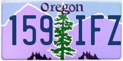 OR license plate 159IFZ