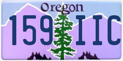 OR license plate 159IIC