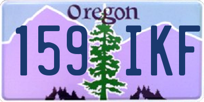 OR license plate 159IKF