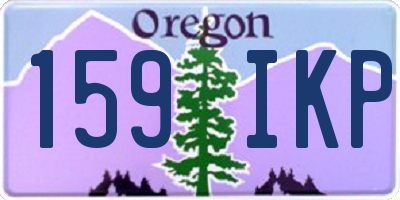 OR license plate 159IKP