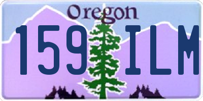 OR license plate 159ILM