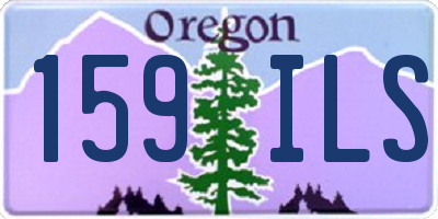 OR license plate 159ILS