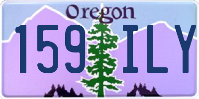 OR license plate 159ILY