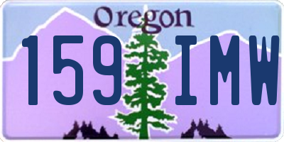 OR license plate 159IMW