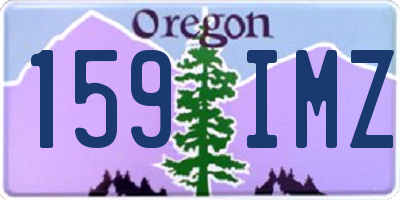 OR license plate 159IMZ