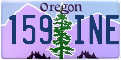OR license plate 159INE