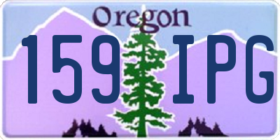 OR license plate 159IPG