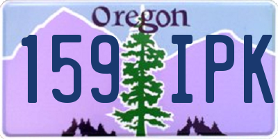 OR license plate 159IPK