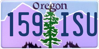 OR license plate 159ISU