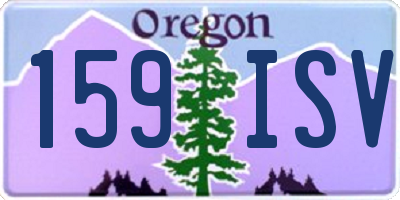 OR license plate 159ISV