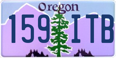 OR license plate 159ITB