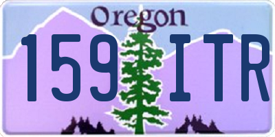 OR license plate 159ITR