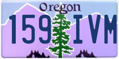 OR license plate 159IVM