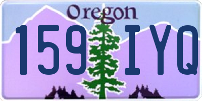OR license plate 159IYQ