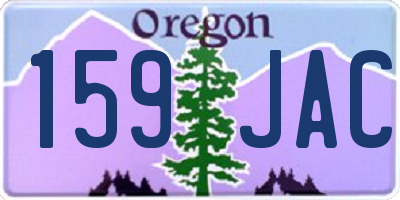 OR license plate 159JAC