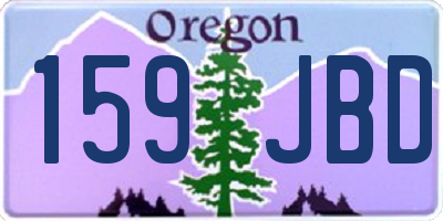 OR license plate 159JBD
