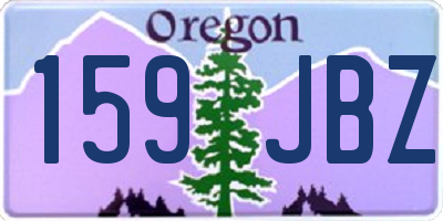 OR license plate 159JBZ