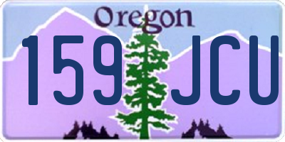 OR license plate 159JCU