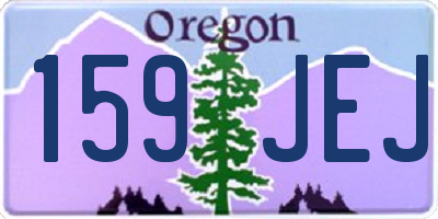 OR license plate 159JEJ