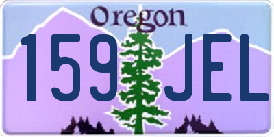 OR license plate 159JEL