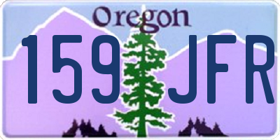 OR license plate 159JFR
