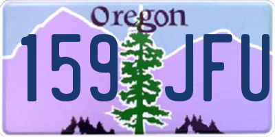 OR license plate 159JFU