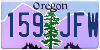 OR license plate 159JFW