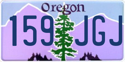 OR license plate 159JGJ